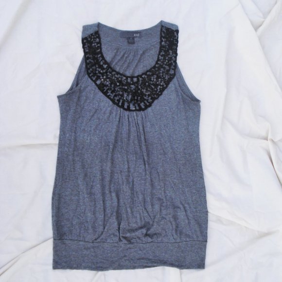 Sequins sleeveless dress top - Picture 7 of 7